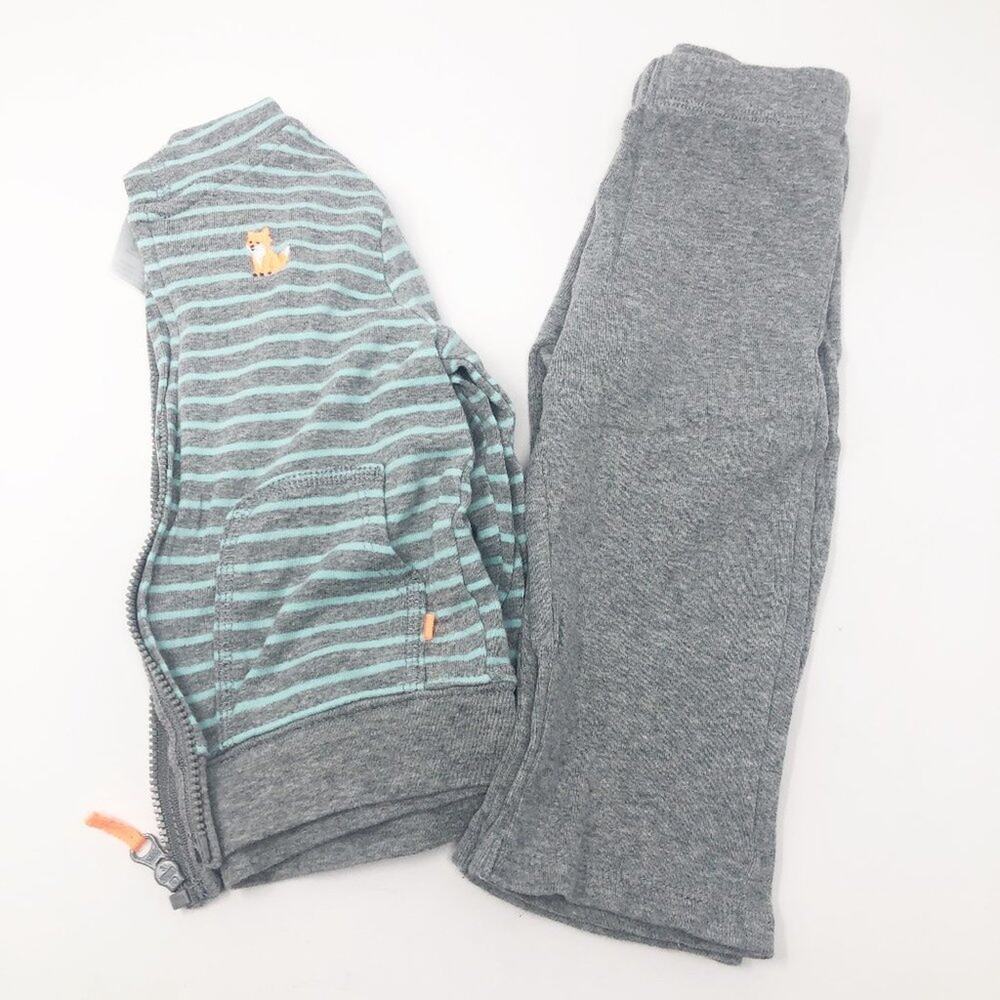 Carter's I Boys Hoodie & Pants 100% Cotton 12M